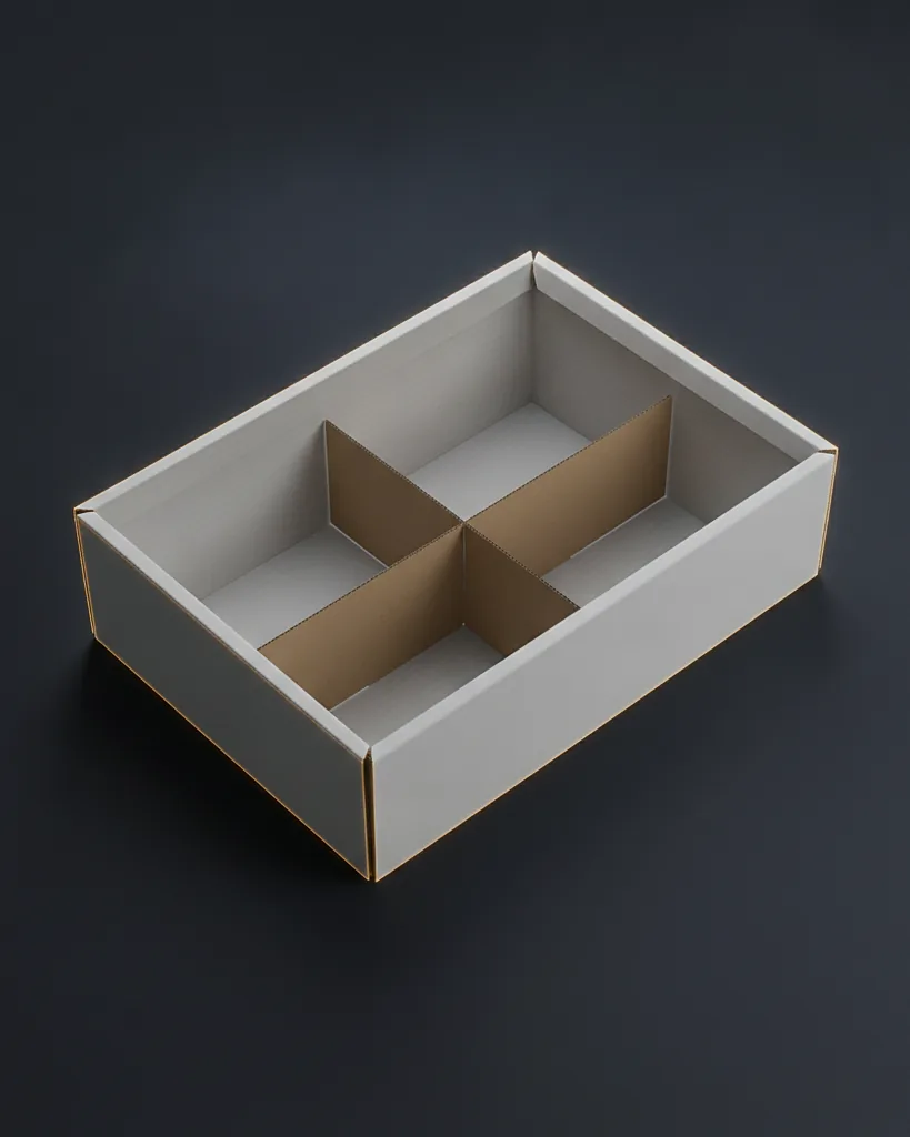 Custom subscription box, close-up of the edge, surface texture and finish